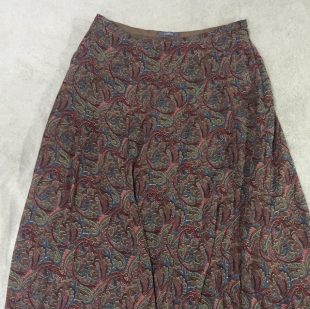 Liz Claiborne Long Paisley Skirt 10